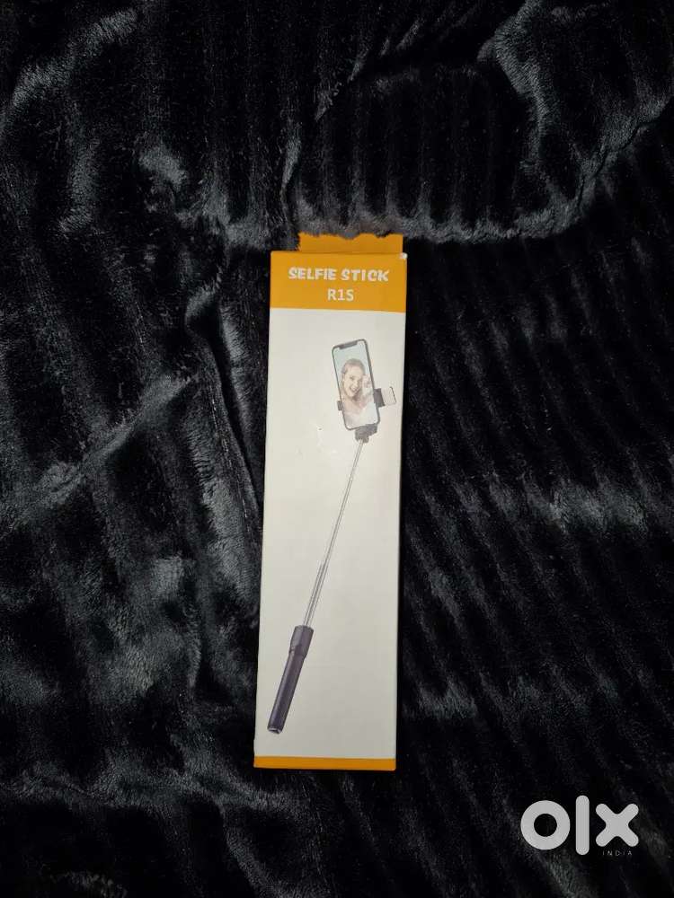 DesiDiya 2in 1 USB Chargable Light Selfie Stick(Black)(Box)
