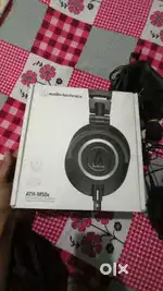 Audio technica M50x studio headphone + M-audio mtrack solo interface.
