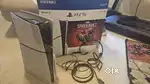 Sony PS5 Slim Blu-Ray Edition Controllers games included 1TB Video