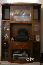 Elegant Wooden Display & Entertainment Cabinet