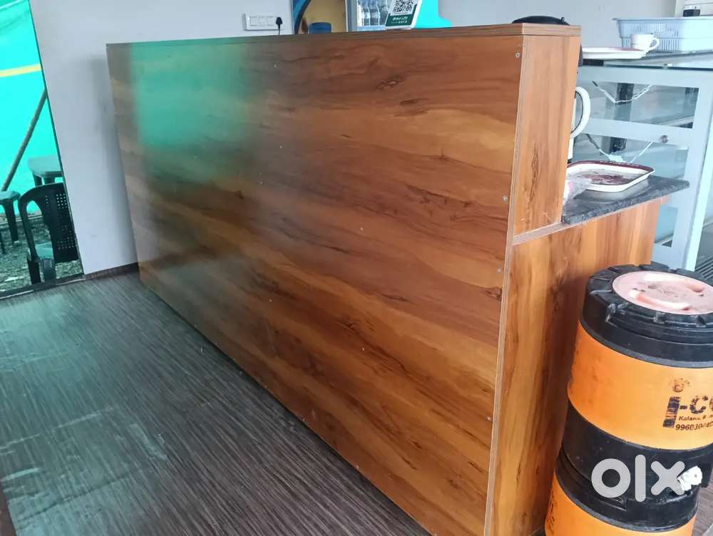 counter and refrigerator