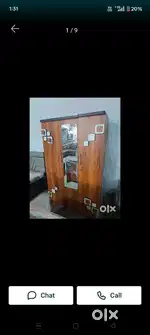 Neww three doors wardrobe with mirror