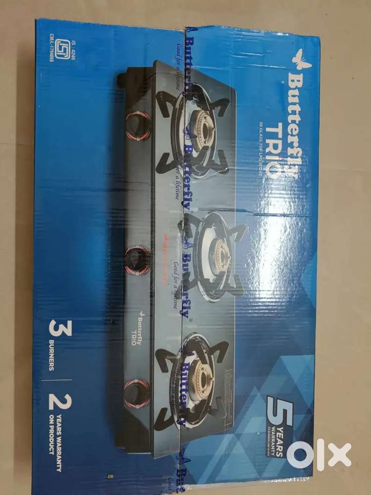 BUTTERFLY TRIO 3 Burner Stove_Brand New_Unsealed