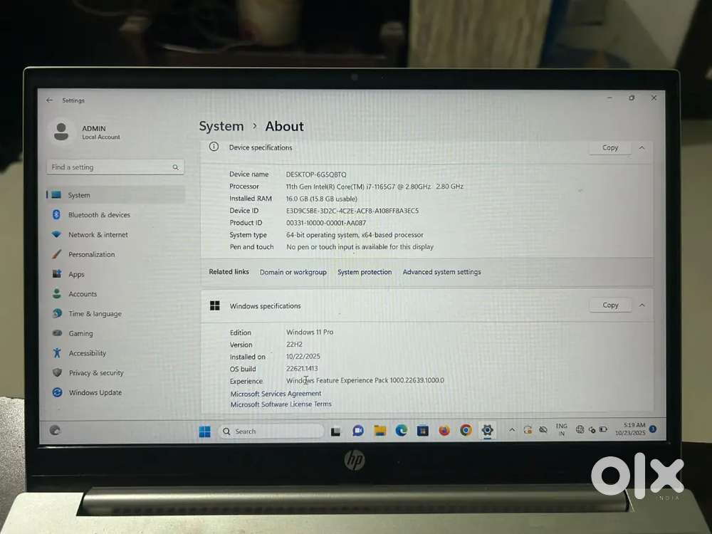 Hp Pavilion 11th gen Intel core i7