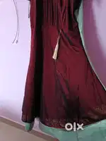2xl size maxi dress  choclate and mint colour combination
