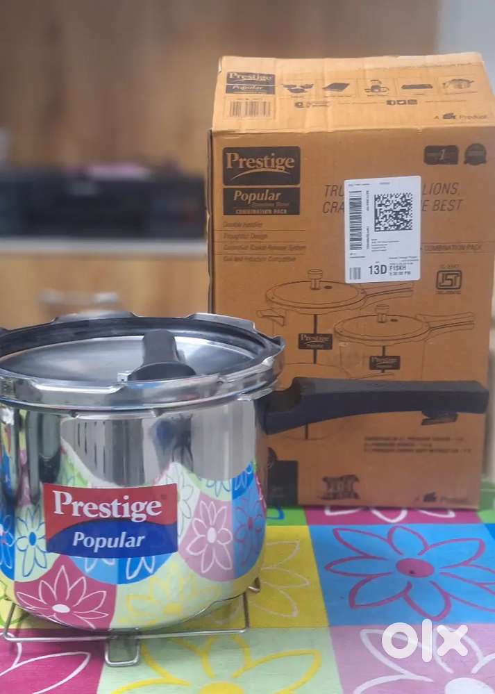 Brand new Prestige stainless steel pressure cooker