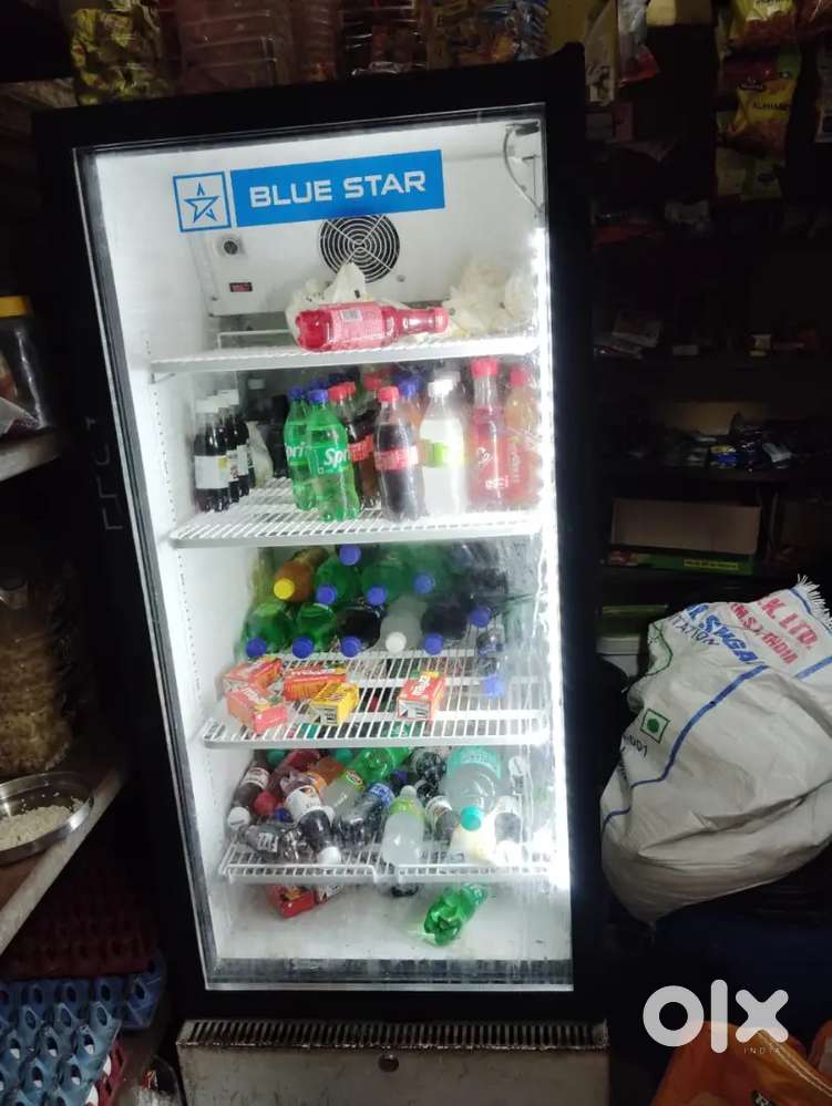 Blue Star display cold drink fridge