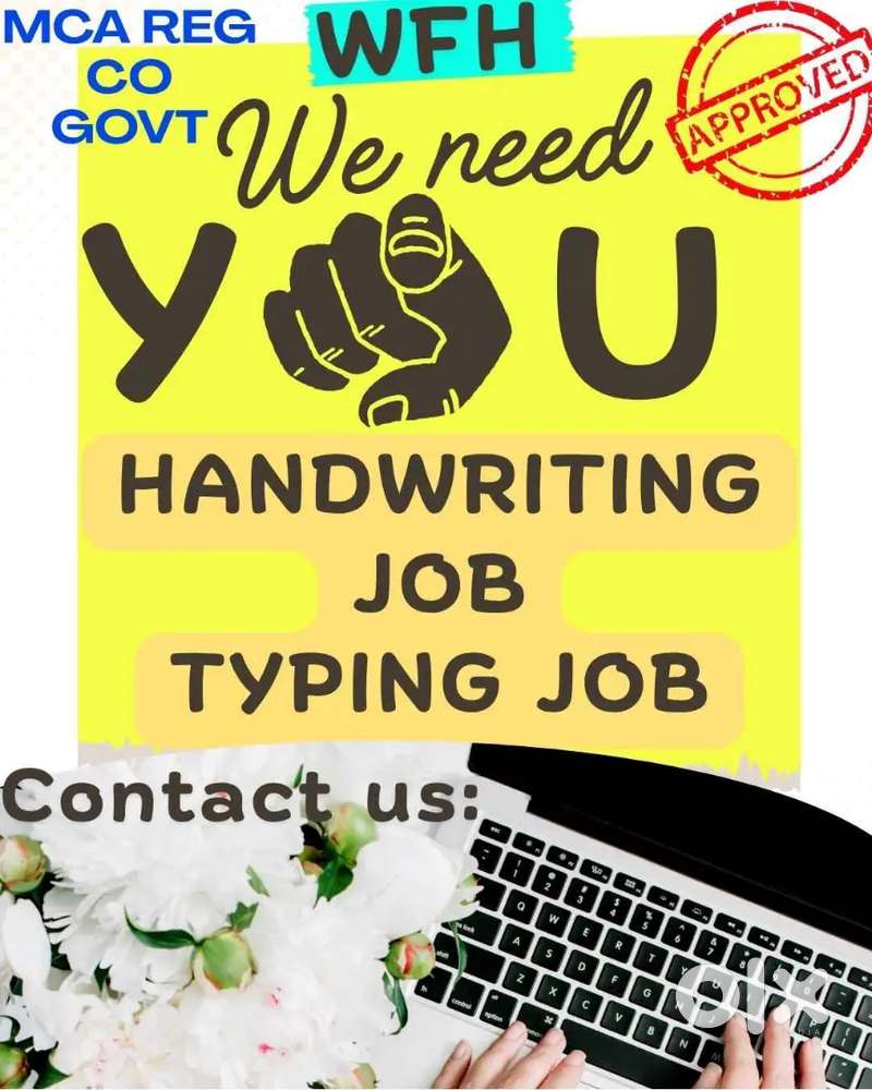 Simple Typing Work Handwriting WOrk From Home