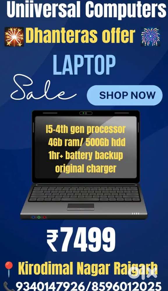 Biggest offer Lenovo ThinkPad i5-4th gen laptop/ 4gb Ram/ 500gb hdd