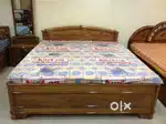 Brand New Teak(segun) wood storage bed maker