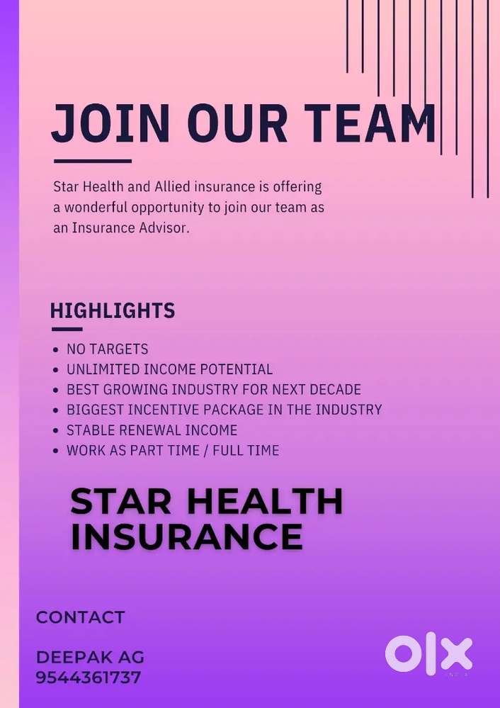 STAR HEALTH IS OFFERING OPPORTUNITIES AS HEALTH INSURANCE ADVISORS