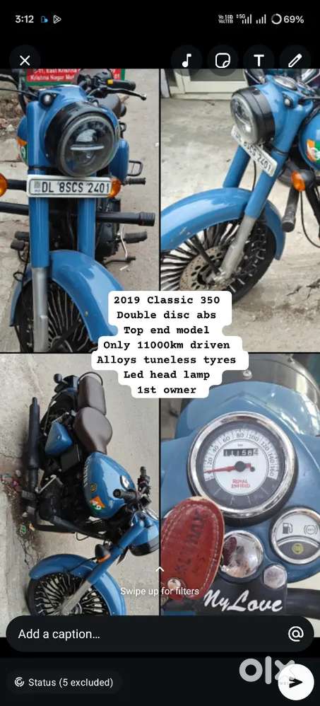 2019 classic 1st owner BS4 11000km engine warranty finance available