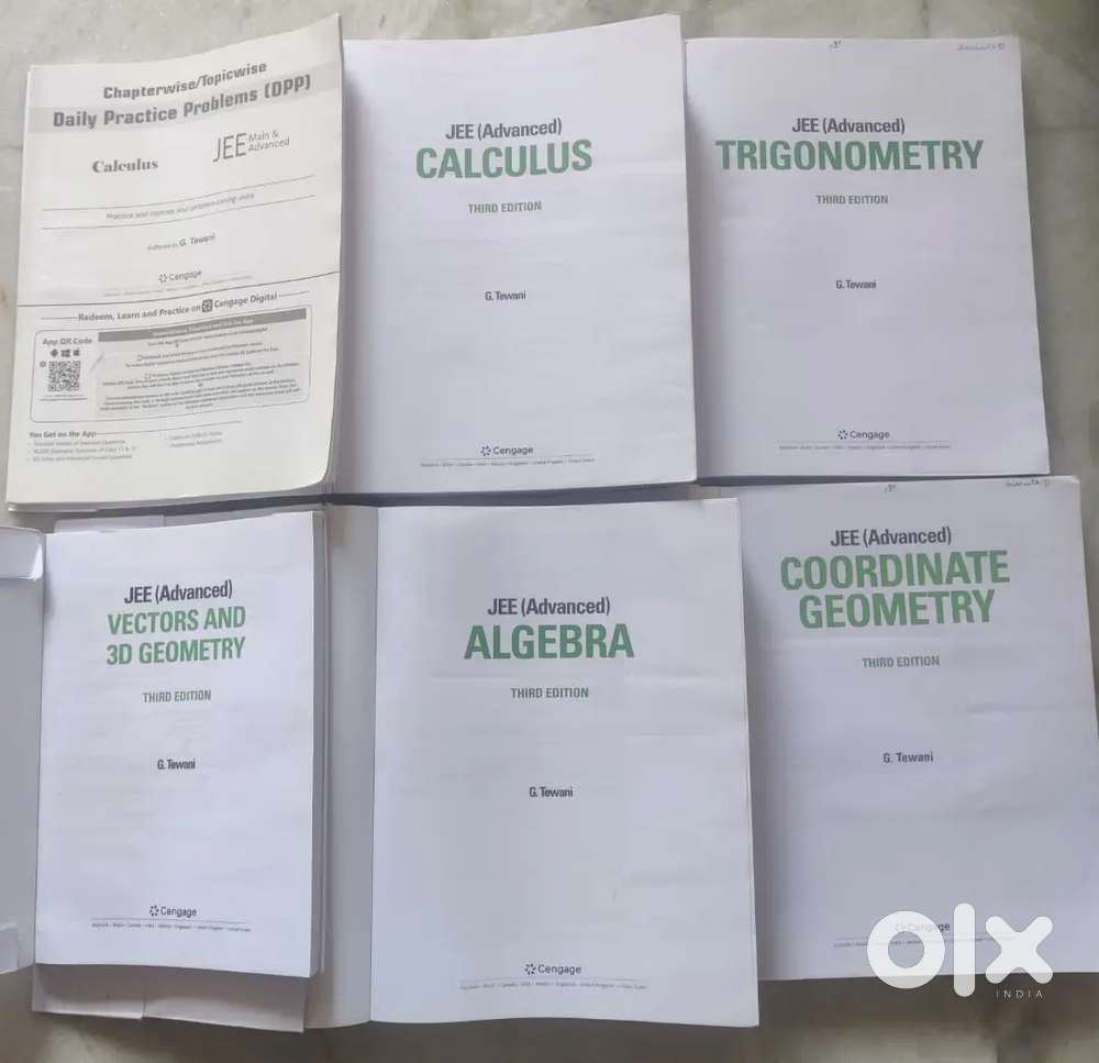 CENGAGE Mathematics (G. Tewani) - Complete 5-Book Set for JEE