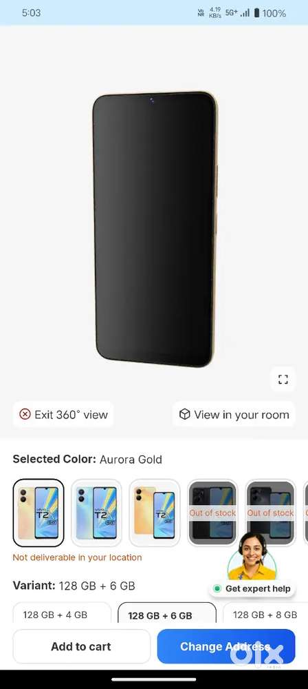 Vivo T2x 5G Rs 8000