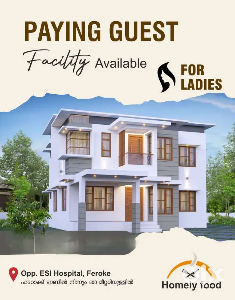 Feroke pg home for girls only