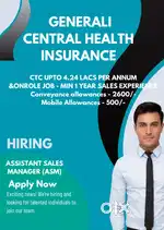 Guwahati/Future Generali General insurance/Onrole- Sales / Immediate