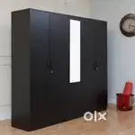 Black Wenge Finish 5 Door Cupboard From Factory