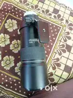 Canon EF to Fuji FX mount auto focus adopter & Nikon 300mm prime lens
