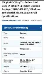 ASUS ZenBook  UX482EG