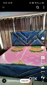Double bed with box