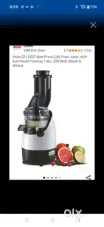 Usha CPJ 382F NutriPress Cold Press Juicer with Full Mouth Feedi
