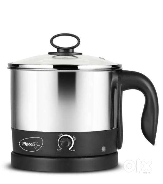 Pigeon 600 Watt, 1.2L Multipurpose Stainless Steel Electric Kettle, Bl