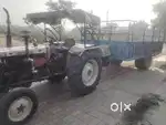 Swarj tractor with Double tyre trala 15/ 7
