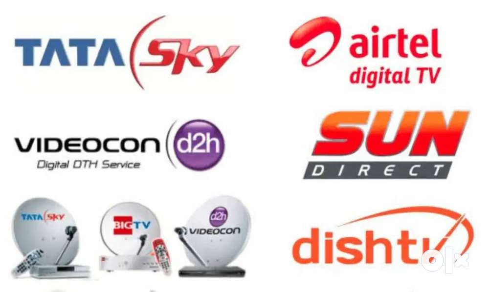 New HD connection with 1 year free All India Service  Dish tv channels
