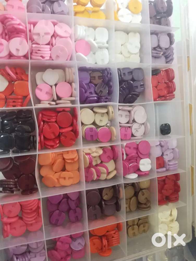Laces, fancy buttons, stock clearance sale
