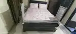 Bed made of heavy Rot Iron with big storage (5x7)