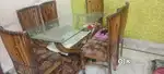 6 seater teak wood antique peace dining table for sale Good condition