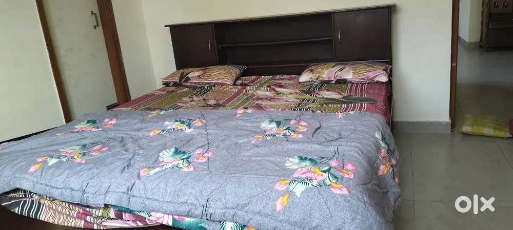 KING Size bed with cot and matress (NEGOTIABLE)