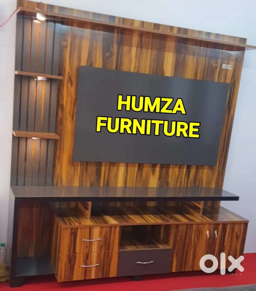 HAMZA FURNITURE New designer stylish look particle wood TV unit 6by6