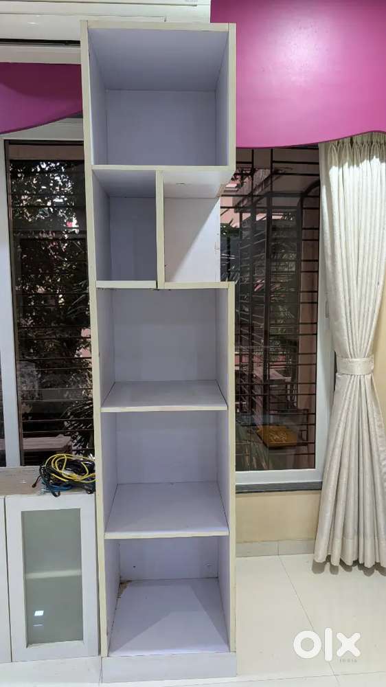 Single Door White Cupboard with Door