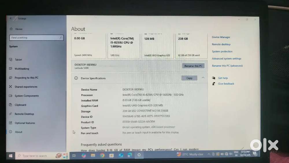 Dell Laptop – अच्छी कंडीशन – काम करने में बिलकुल ठीक