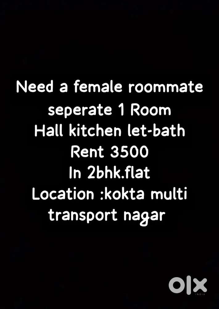 Need female flatmate urgent