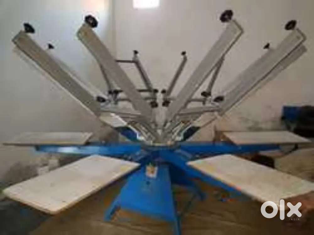 8 Head screen printing machine(With curing unit)