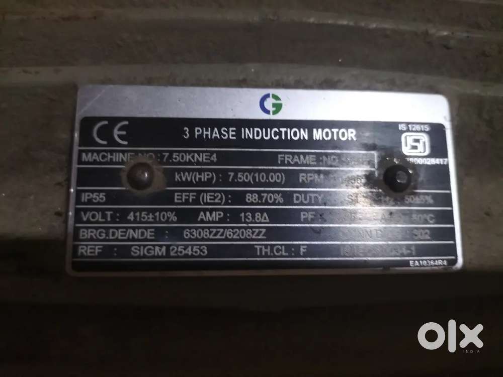 Crompton ka 3 -phase 7kv(10hp) moter with starter