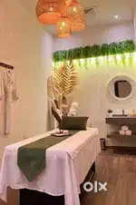 Female spa therapist and telecaller