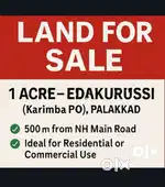 1 Acre (100 cents) of land for sale at Karimba, Palakkad