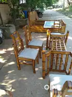 6 chair with dining table teak wood
