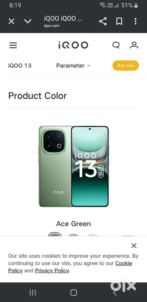 Iqoo 13 16+512 1 month mobile
