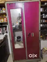 Iron Cupboard with Mirror and Locker - Good Condition - ₹5,000
