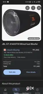 Jbl original base tube 1400watt