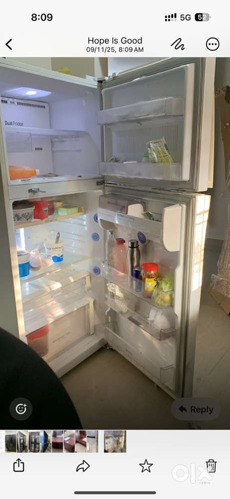 Good working Bouble door fridge is for sale