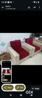 Sofa Set with 2 Chair and 2 house Doors