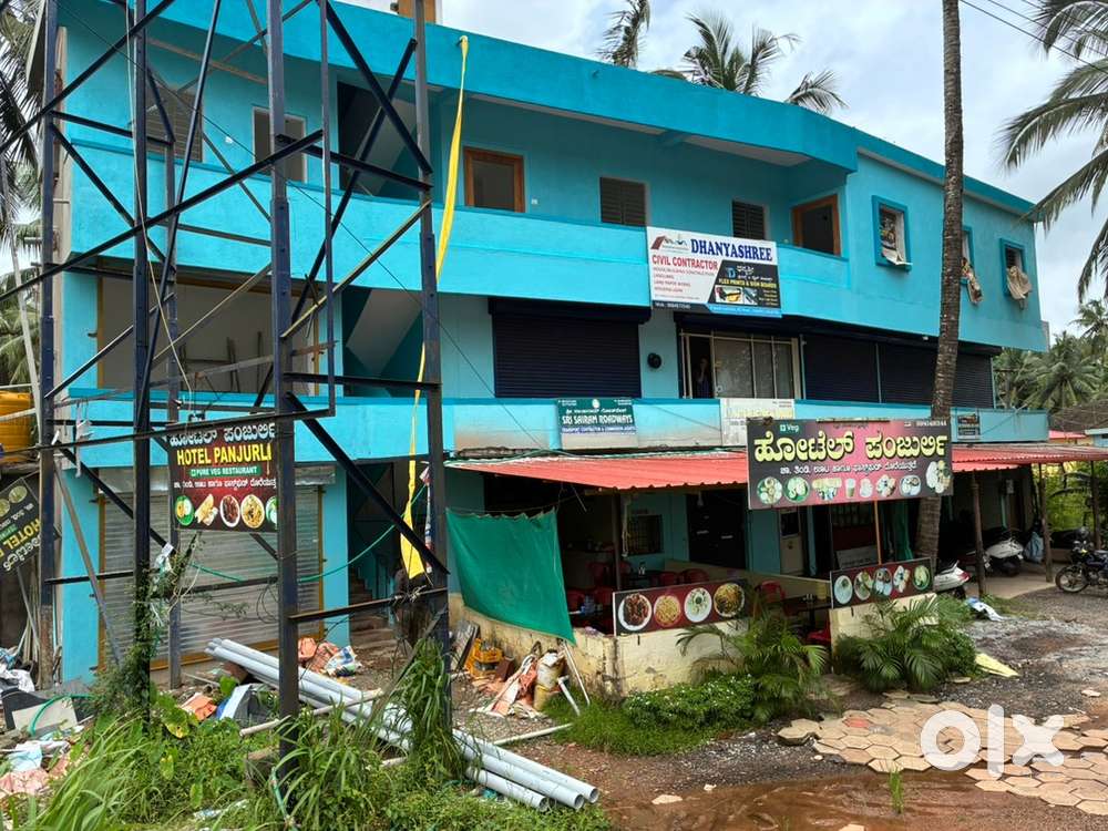 New 3 flats and 3 shops facing NH66 with parking in KG road,Uppoor