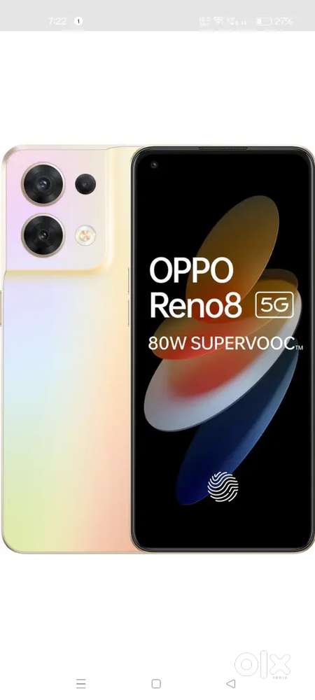 Reno 8  8gb 128  very good mobile 80w fast charger