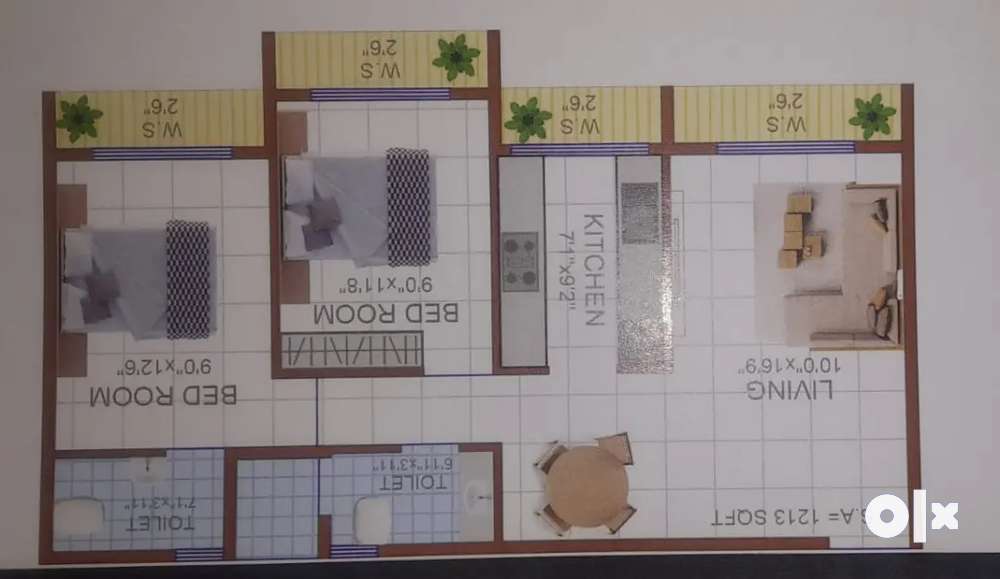 Exclusive pre launch 2 bhk for sale at Pushpak nagar