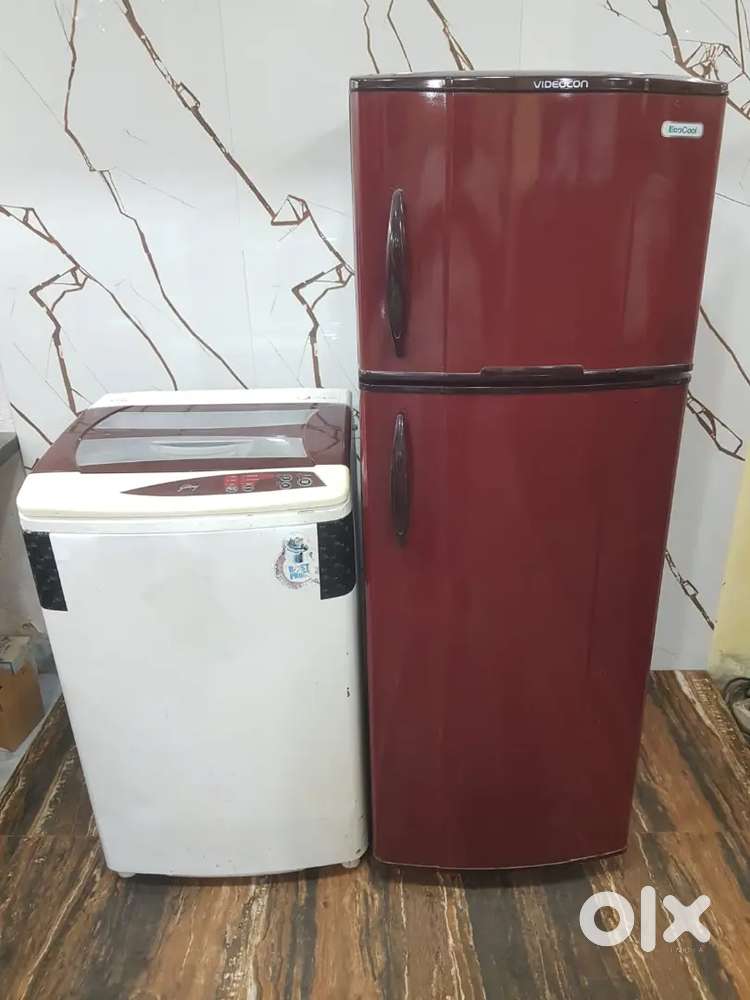 Videocon eco cool refrigerator & godrej automatic washing machine*/*